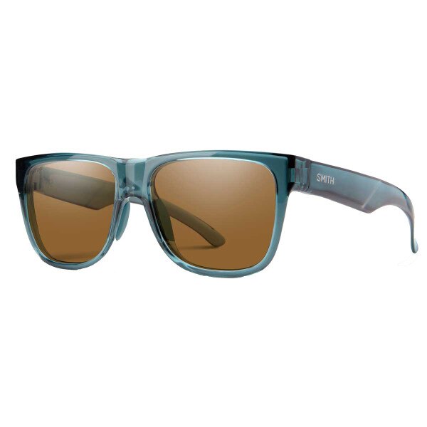 Smith Lowdown 2 Sunglasses ChromaPop Polarized in Crystal Stone Green with Brown